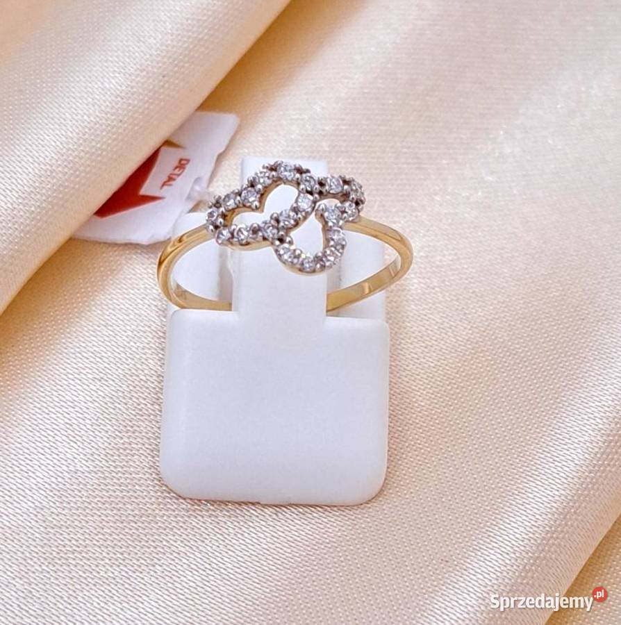 Pierścionek r10 Złoty pr585 motylek Z603 wielkopolskie Poznań