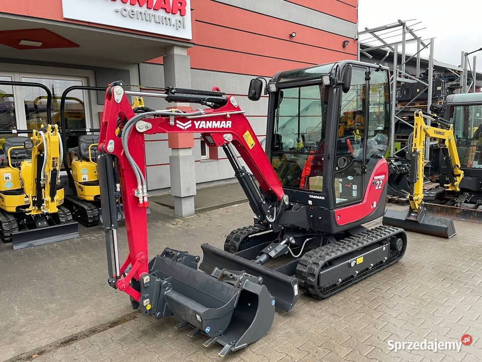 Minikoparka YANMAR SV22 PREMIUM fabrycznie nowa Kabina Białystok