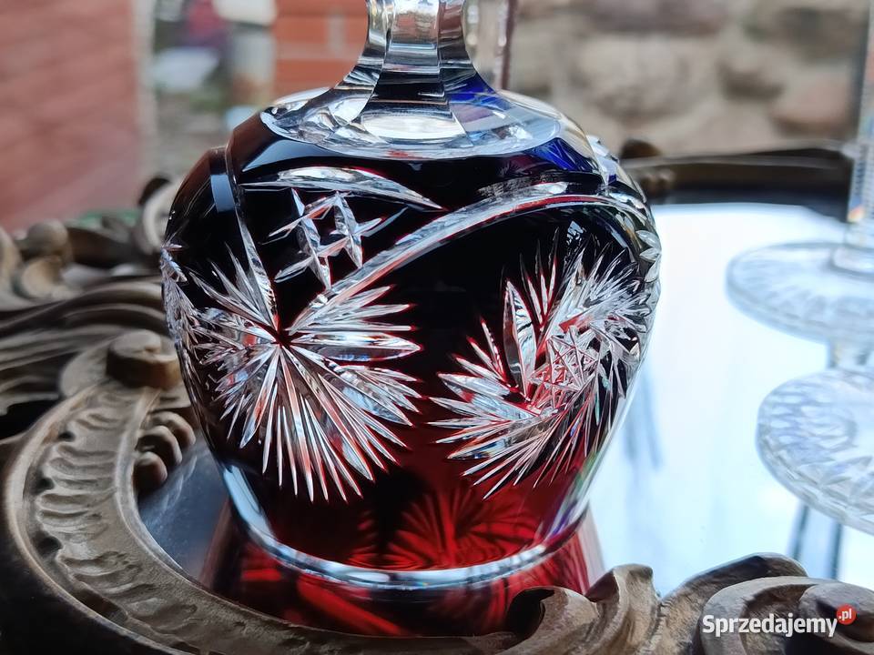 Śliczne kieliszki kryształowe Remery do wina Porcelana i szkło Klenica