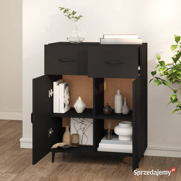 Szafka czarna 695x34x90 materiał drewnopochodny Warszawa