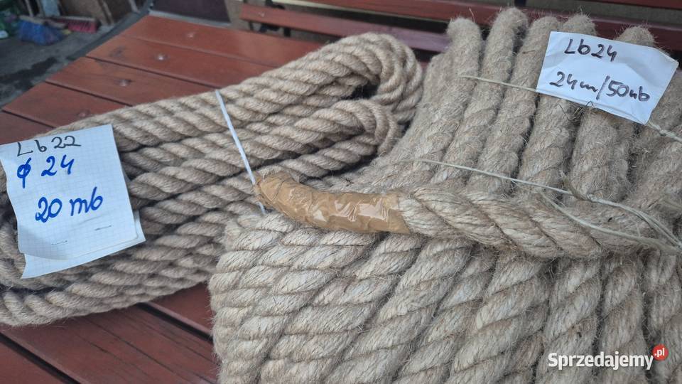 Lina jutowa 24mm 26mm 28mm 30mm 3 sznurek jutowy
