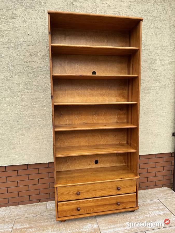 Regał na książki biblioteczka szafa sosnowa