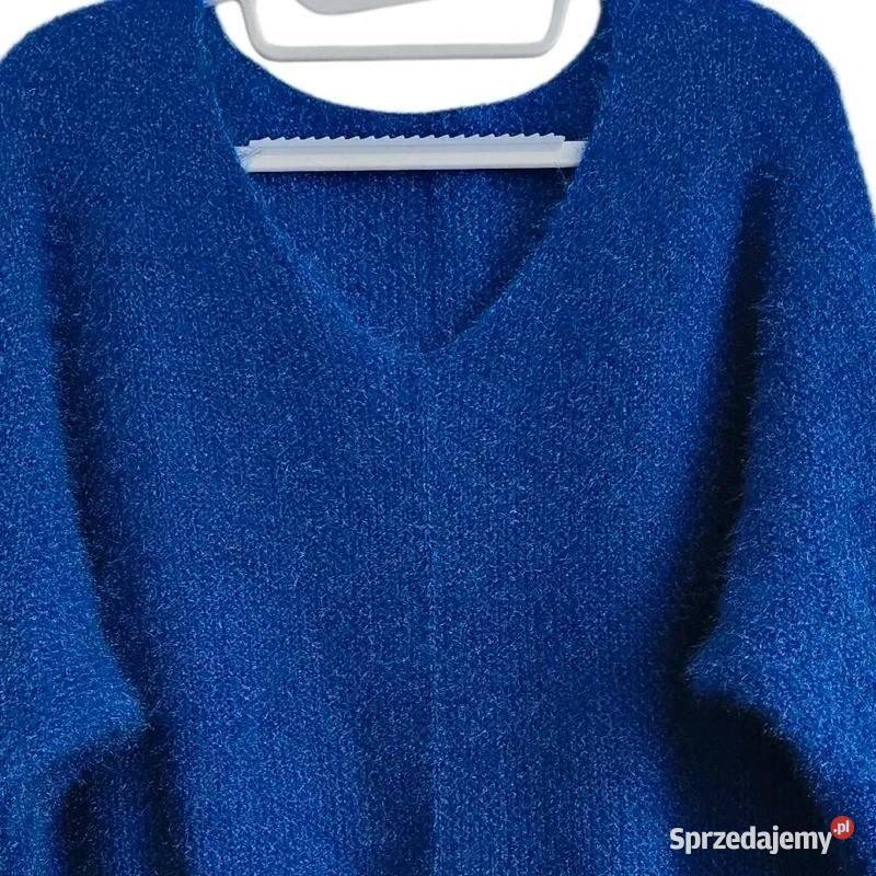 Sweter w kolorze chabrowym z super składem pomorskie Wejherowo