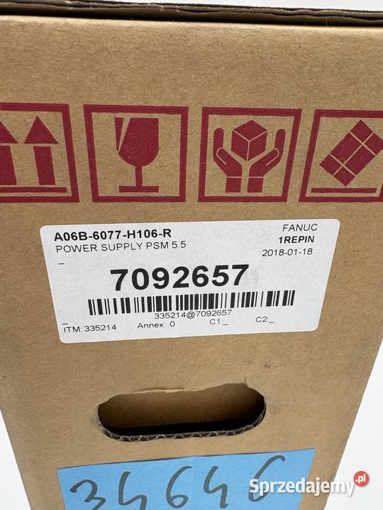 Fanuc A06B6077H106R Power Supply Pozostałe Warszawa sprzedam
