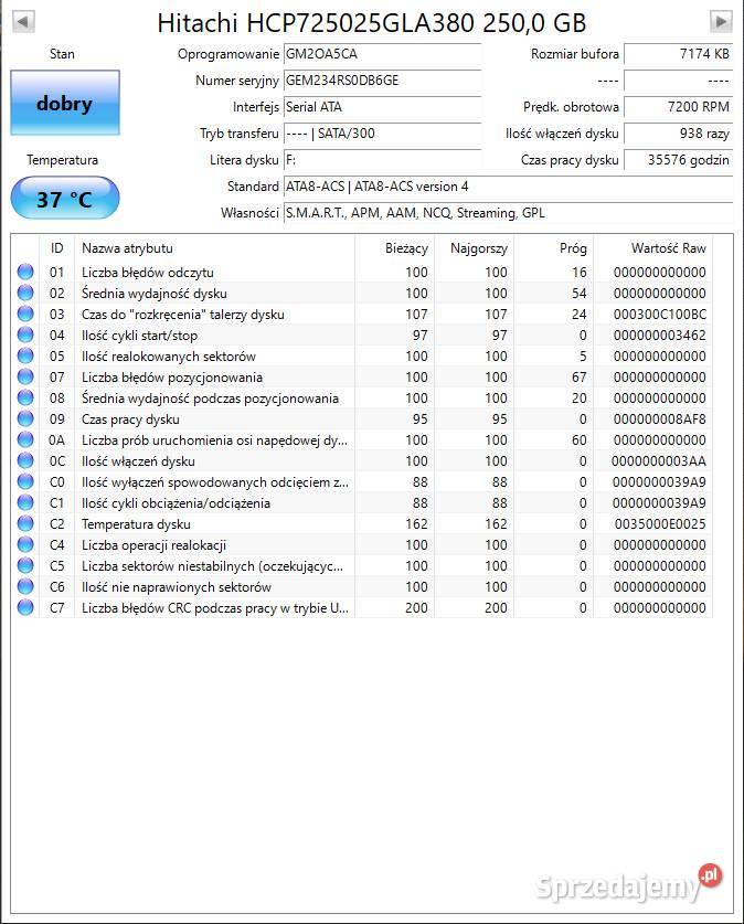 Dysk 35 160250320 WD Blue Seagate Hitachi Cieszyn