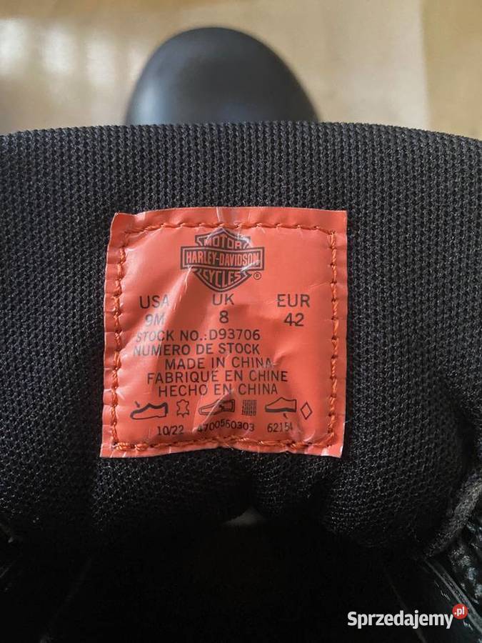 Buty motocyklowe Harley Davidson małopolskie sprzedam