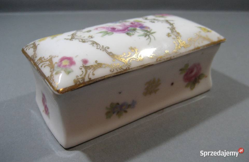 Przedwojenna Szkatułka na lekarstwa Neu Meissen Katowice