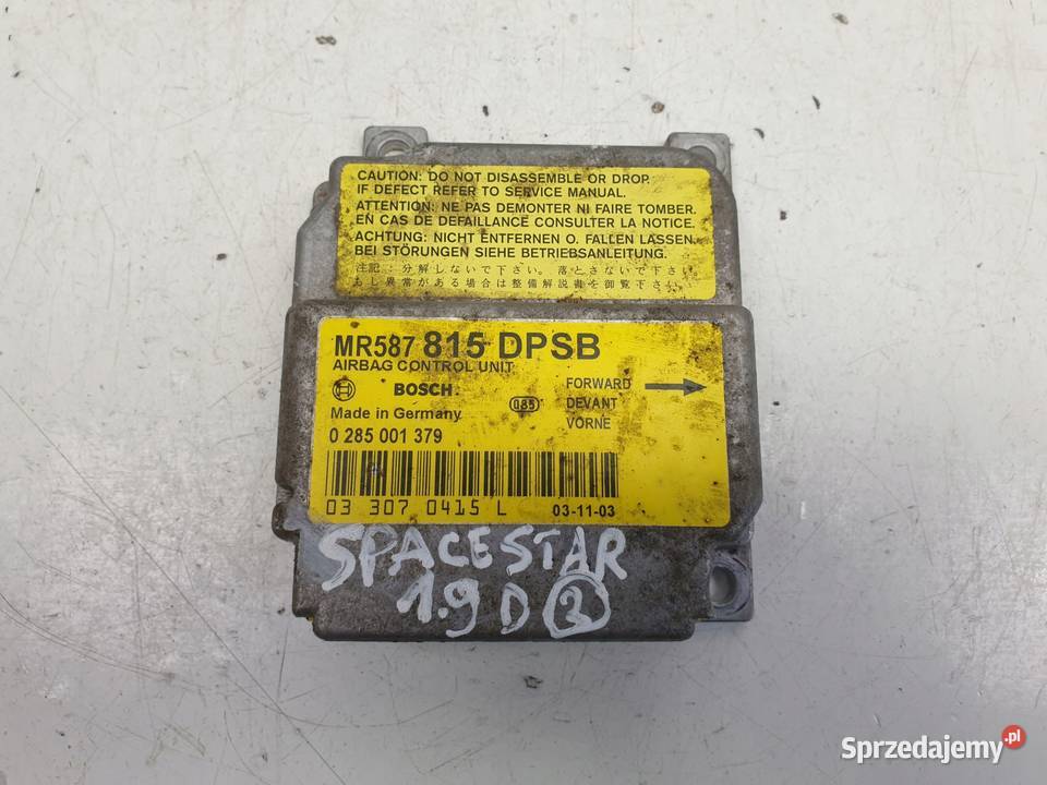 Mitsubishi Space Star MODUŁ PODUSZEK osobowe