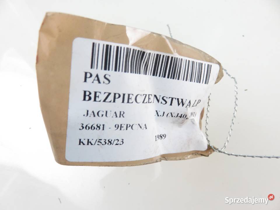 PAS LEWY PRZEDNI JAGUAR XJ XJ40 015829489 osobowe Pasy bezpieczeństwa sprzedam
