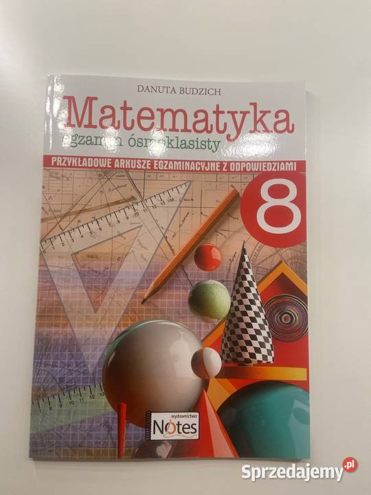 Książka z arkuszami do egzaminu ósmoklasisty Bajdy sprzedam