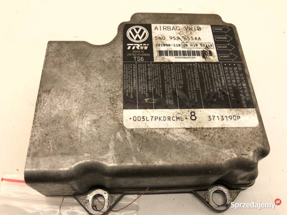 SENSOR AIRBAG VW PASSAT B7 5N0959655AA 1015 podkarpackie