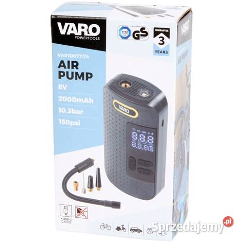Elektryczna Pompka VARO 8V z Akumulatorem 2000 Akcesoria Rzeszów sprzedam