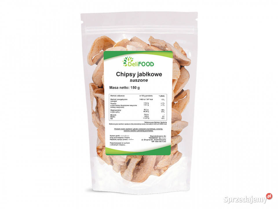 Chipsy jabłkowe 150g Brzozów