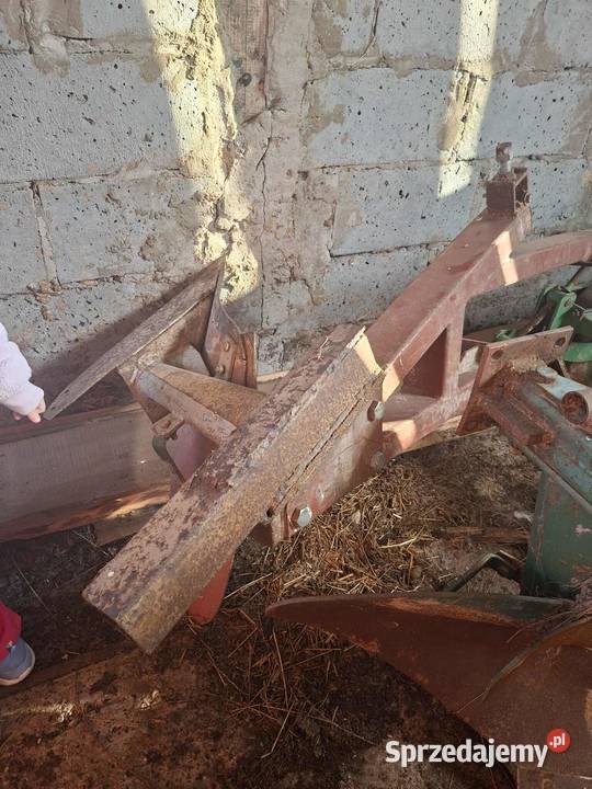 Pług 3 skiby 1 z przystawka Grudziądz oryginał Gułów
