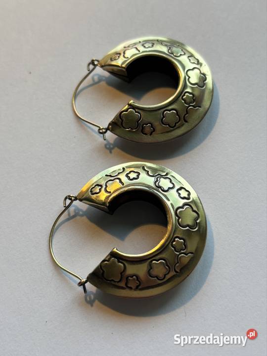 Kolczyki z mosiądzu styl vintage Bydgoszcz