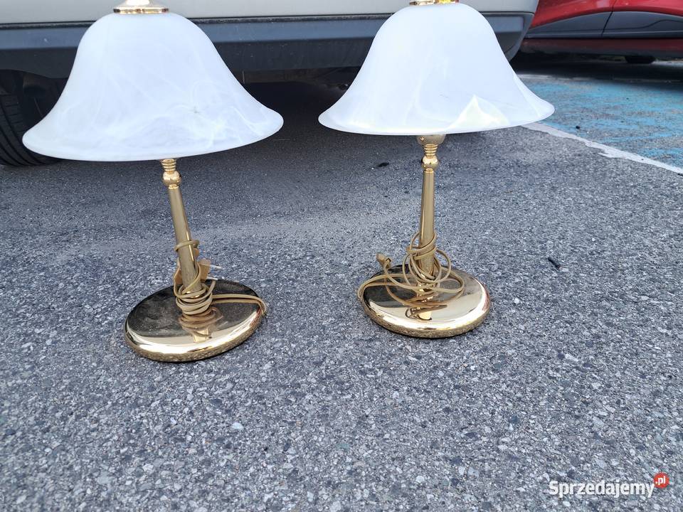 Dwie retro lampy nocne Lubań