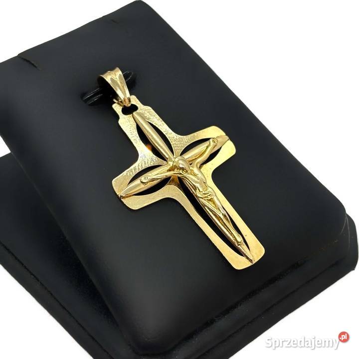 Złota Zawieszka Próby 585 257g Krzyż Krzyżyk złoto Elbląg