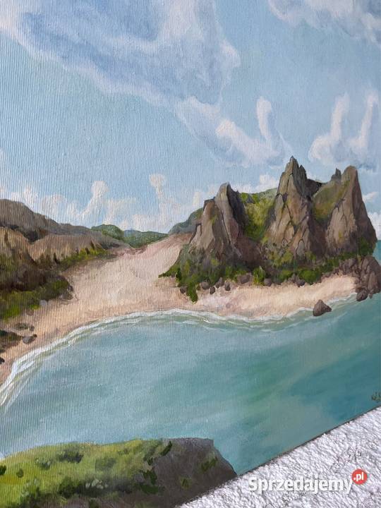 Obraz olejny pejzaż 90x60 Wrocław