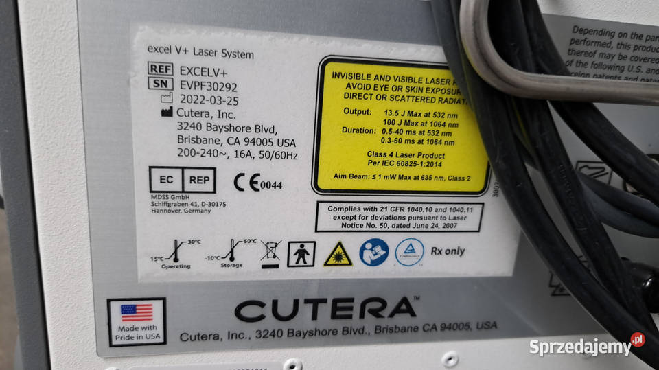 Laser medyczny CLASSYS EXCEL V Pozostałe mazowieckie Słomczyn