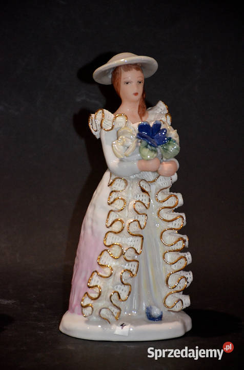 Figurka Porcelana reg Alba Iulia Rumunia koronki wielkopolskie