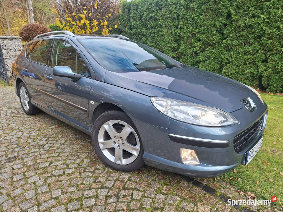 Peugeot 407 Panorama dach Navi nowy dwumas szary Siewierz
