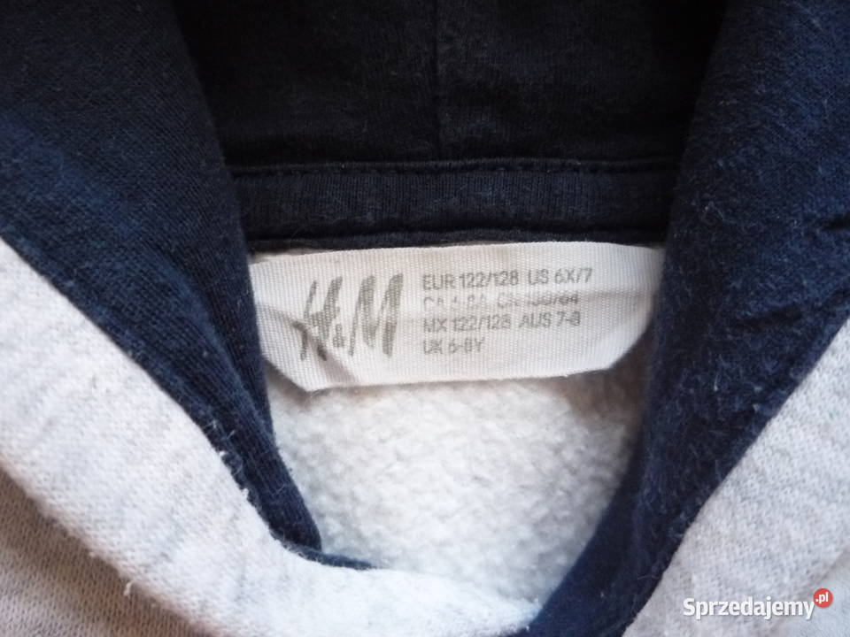 HM r 122128 Granatowa Bluza z kapturem Ciepła Szczecin