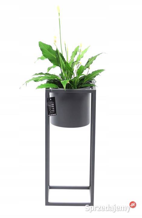 Kwietnik Metalowy Stojak z donicą 80 LOFT Sobienie-Jeziory