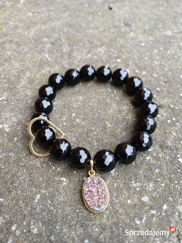 Bransoletka damska z Onyksu fasetowanego z świętokrzyskie Kielce