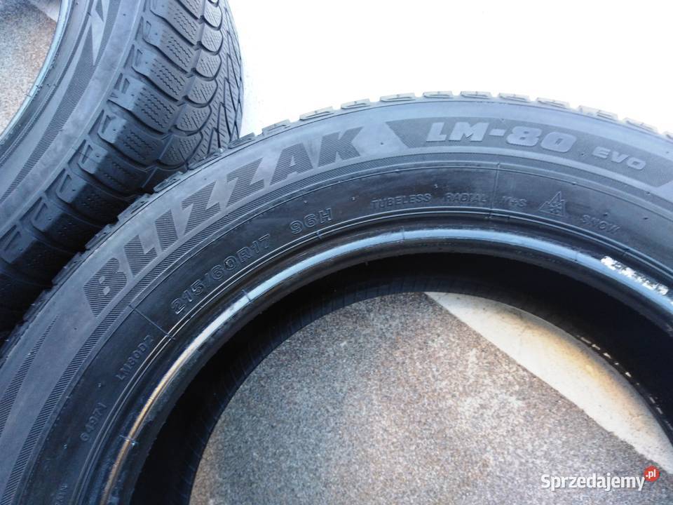 ZIMA 215 60 R17 BRIDGESTONE Blizzak LM80 EVO małopolskie Nowy Sącz