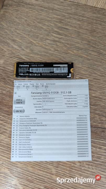 Dysk SSD Fanxiang S501Q 1TB M2 2280 NVMe Ilość Ruda Śląska