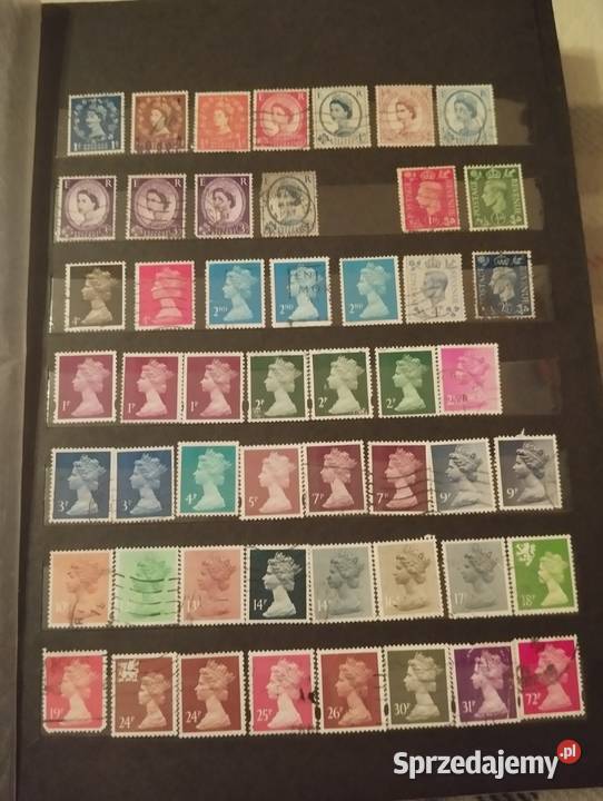 Piękna kolekcja znaczków w rodzinie lat Olsztyn