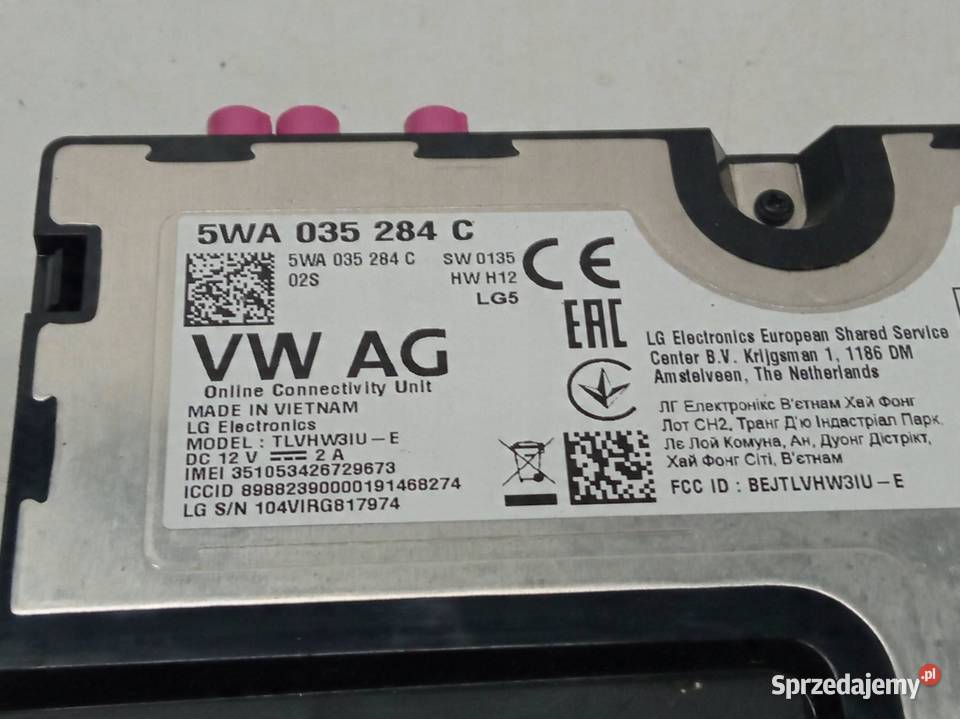 MODUŁ ONLINE WZMACNIACZ KPL 5WA035284C 5E0035497
