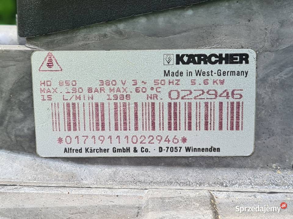 Myjka Karcher HD 850 Gwarancja Wysyłka Serwis mazowieckie Radom sprzedam