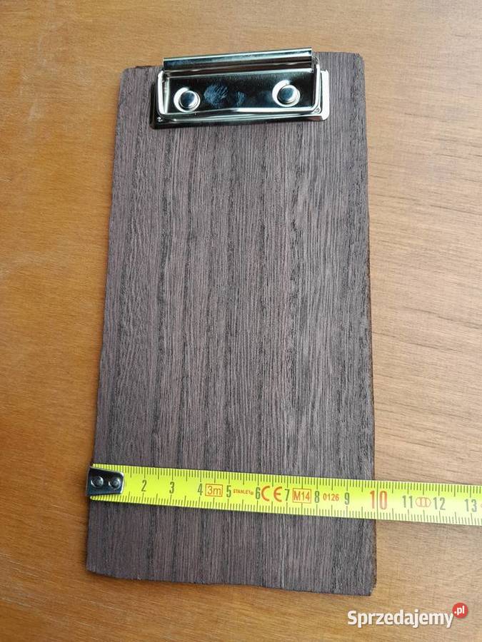 Drewniany clipboard deska z klipsem 20x10 zestaw Dąbrowa Górnicza