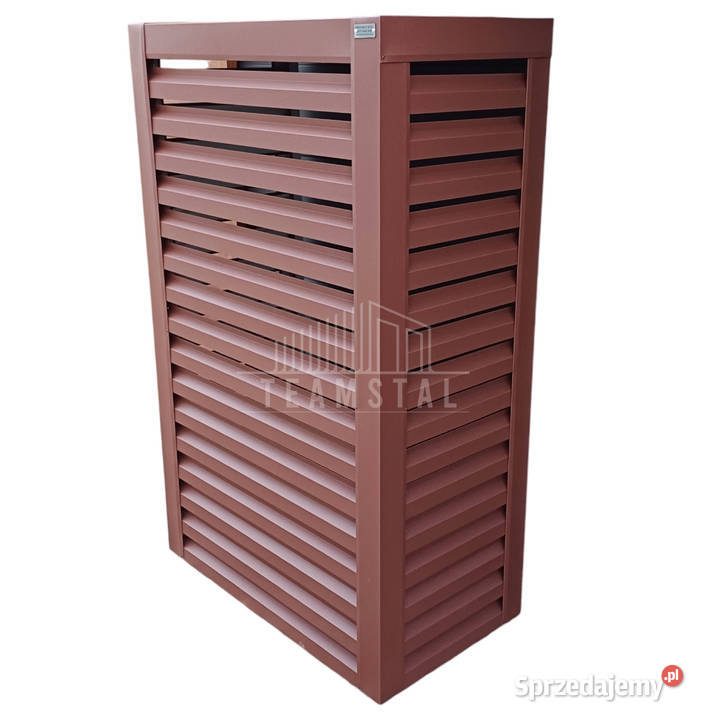 Osłona pompy ciepła 80x40x190 ciemny brąz TS570