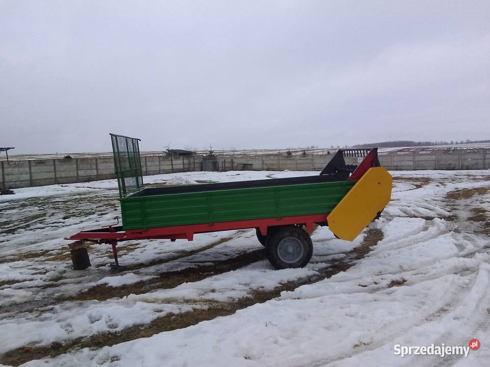 Rozrzutnik obornika jednoosiowy nieuszkodzony Rozrzutniki obornika Łomża sprzedam