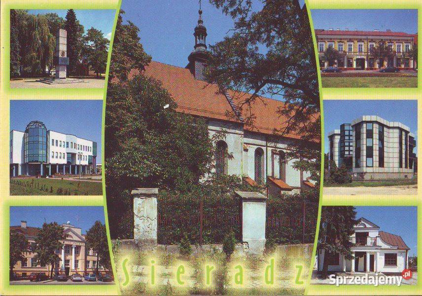 Kart Pocz Sieradz widoki kas 1996 śląskie Gliwice