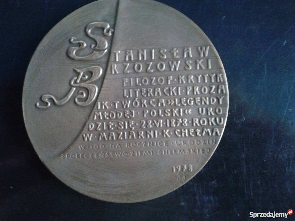 Medal Stanisław Brzozowski filozof krytyk