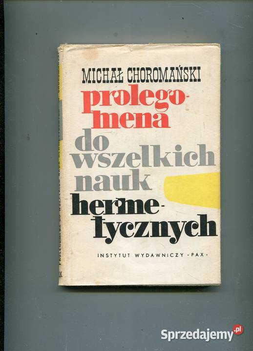 Prolegomena do wszelkich nauk hermetycznych Szczecin sprzedam