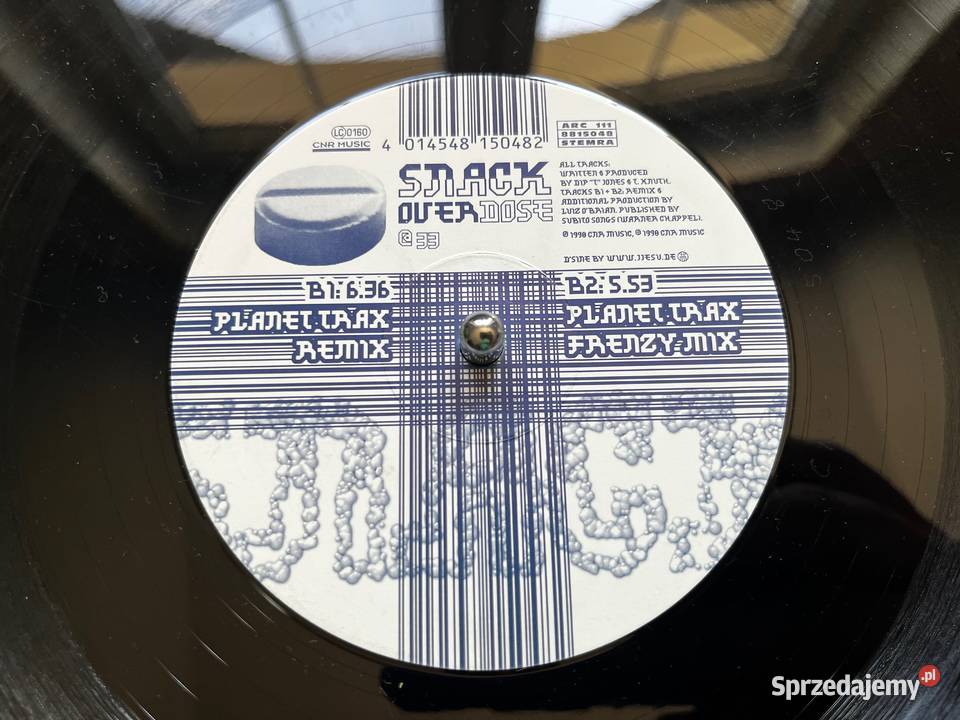Snack Overdose The Remixes Hard House Acid 1 płyta Błażejowice
