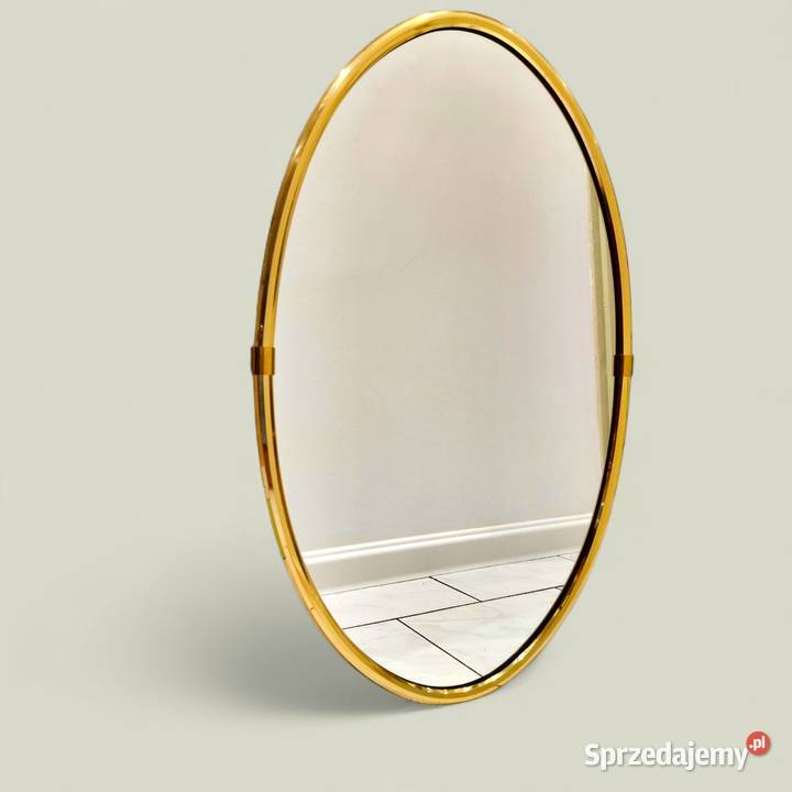 Owalne lustro z lat 60 80x51midcentury modern Kalisz