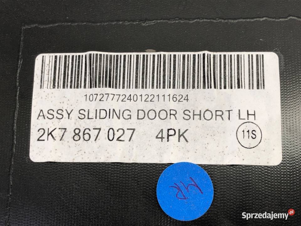 BOCZEK DRZWI LEWY TYŁ VW CADDY V Minivan sprzedam