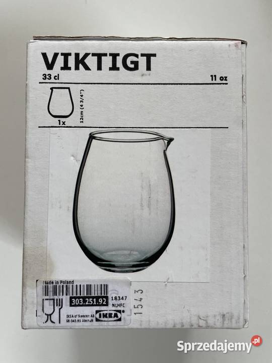 VIKTIGT dzbanuszek szklany Dom i Ogród pomorskie Gdańsk