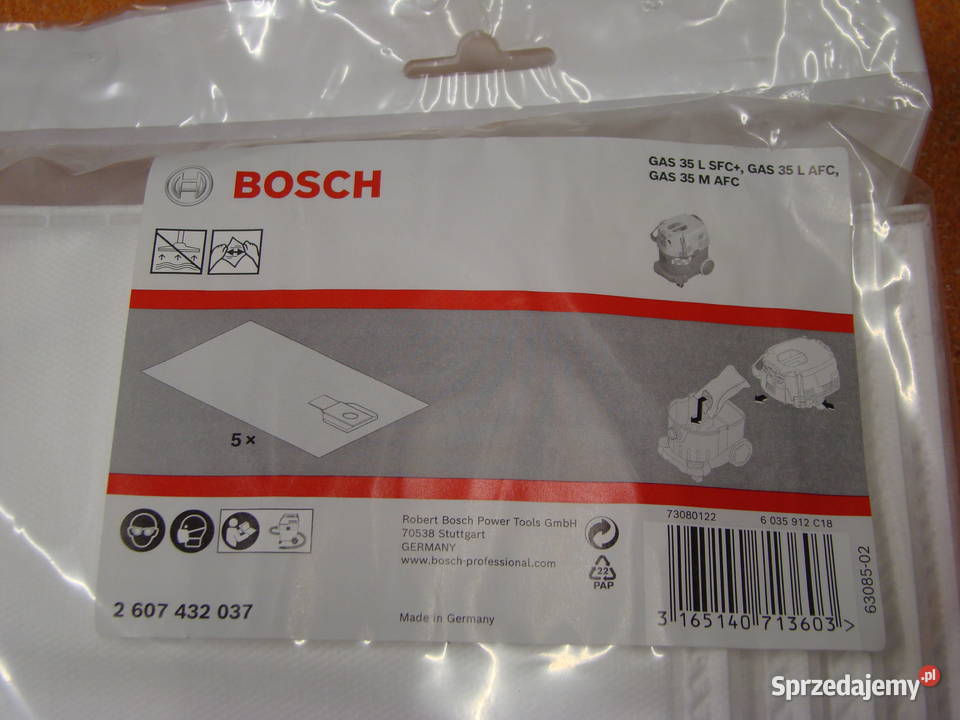 Worek tekstylny na pył BOSCH do GAS 35 LSFC L śląskie Bielsko-Biała