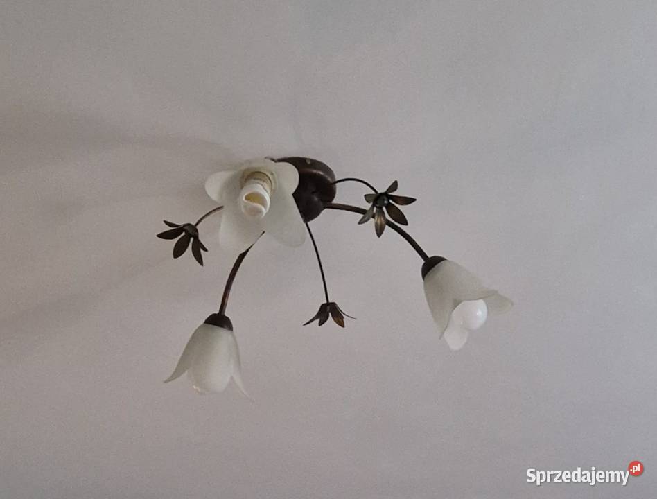 lampa sufitowa trzyramienna kwiat kwiatki Pozostałe