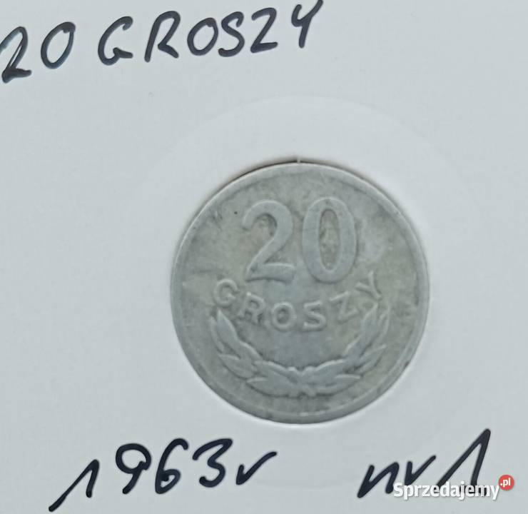 20 Groszy 1963 r PRL 2 rzadkość ładne Konin