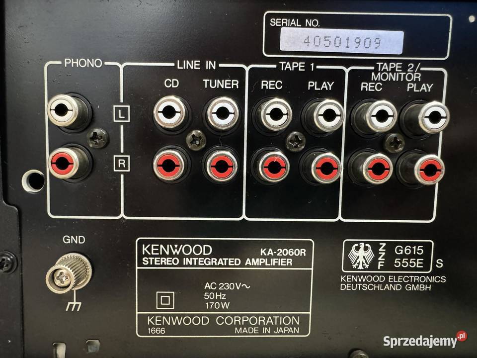 Kenwood Stereo Integrated Amplifier KA2060R Elektronika podlaskie