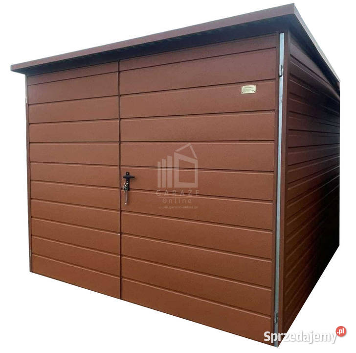 Schowek Domek Ogrodowy 25x3m Brama Jasny brąz Ciechanów