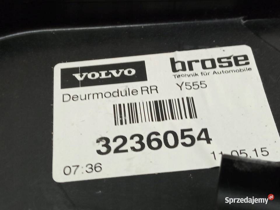 MECHANIZM SZYBY PRAWY TYŁ 3236054 Volvo V40 II sprzedam
