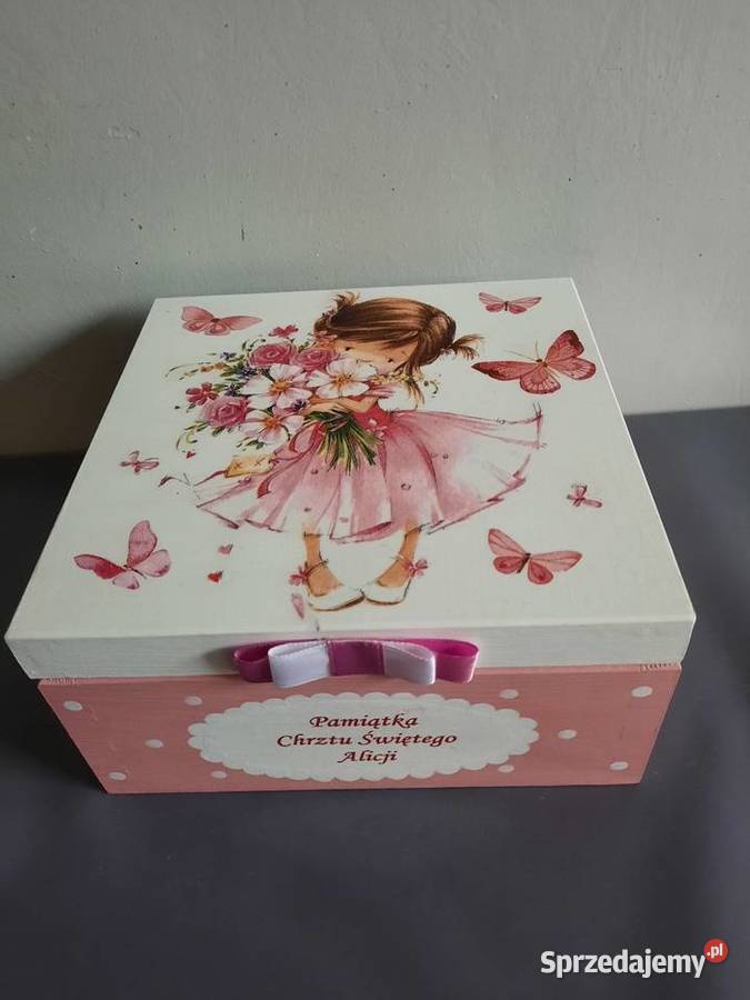 Szkatułka dziewczynki z imieniem handmade opolskie sprzedam